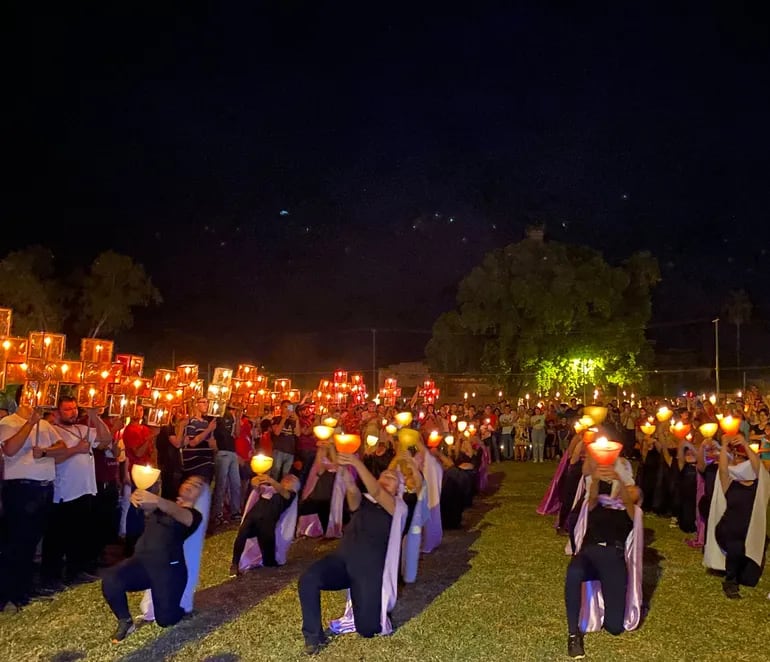 Concepción: unas 25.000 personas participaron del “Camino de las luces” en el que recordaron a víctimas del EPP