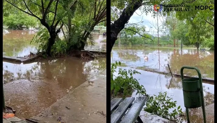 El Parque Ñu Guasu y el Metropolitano están cerrados por inundaciones