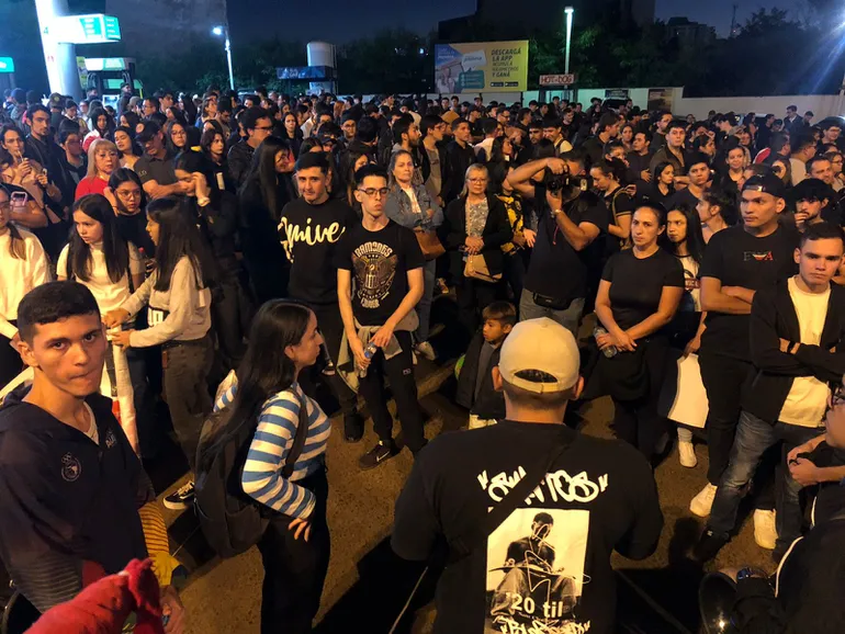 Multitudinaria movilización de estudiantes universitarios en el centro de CDE