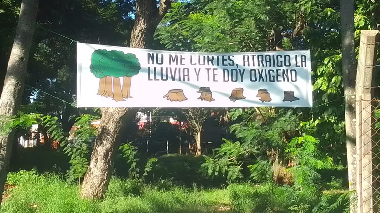 Protesta en defensa de “pulmón verde” de Bº San Vicente de Asunción