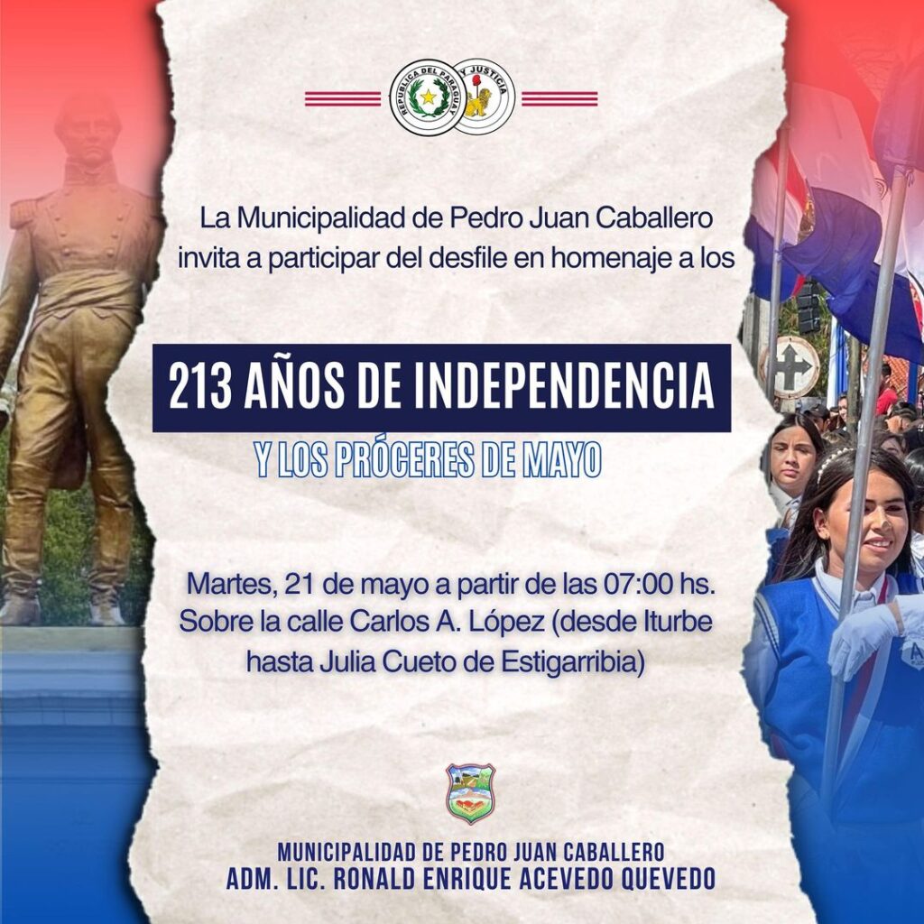 PJC: Sumate al desfile cívico estudiantil en homenaje a la Independencia