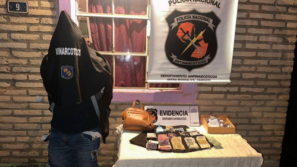 Operativo policial desarticula red de narcotráfico en Caaguazú.