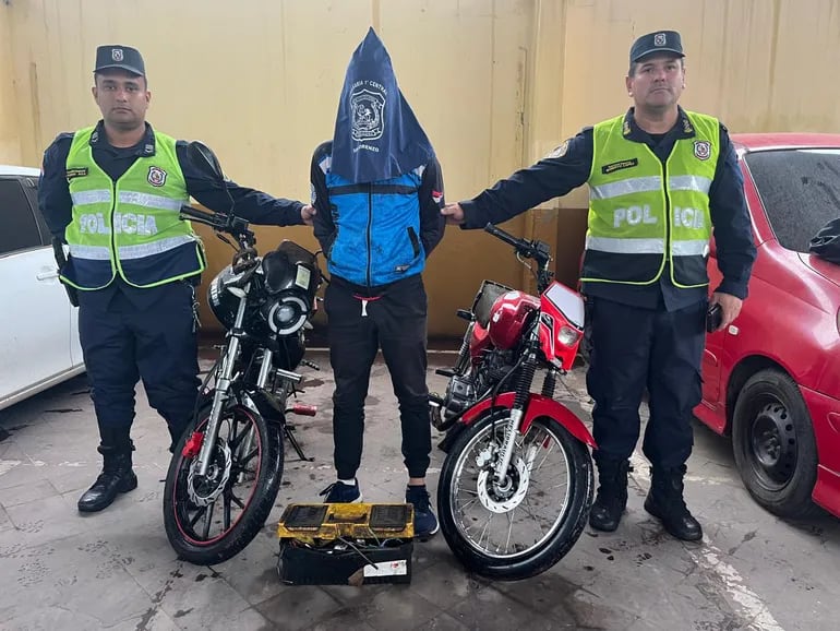 Policía recupera motocicleta robada y aprehende al presunto autor