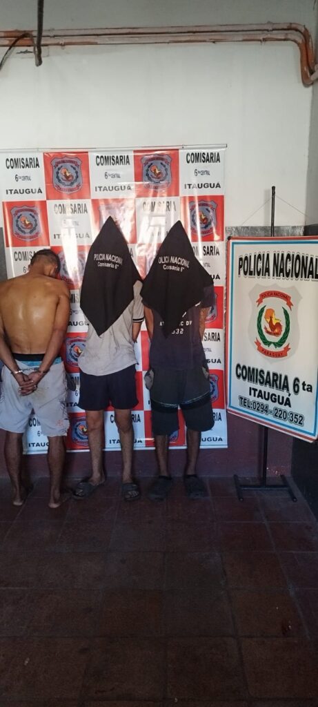 Tres hombres aprehendidos por hurto agravado en Itauguá