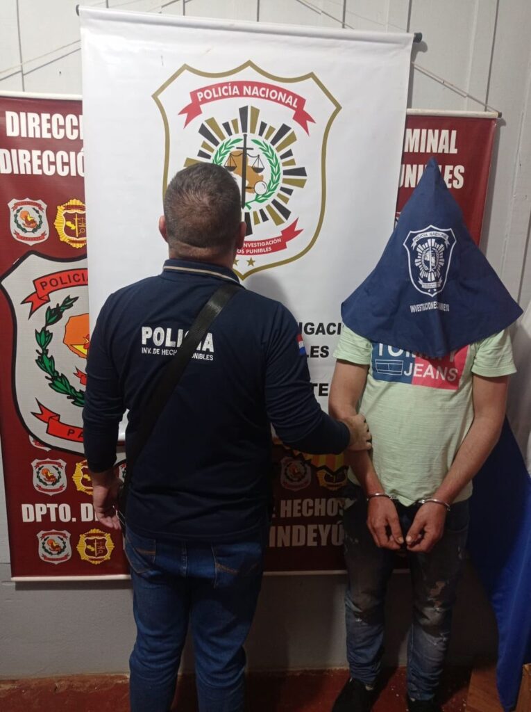 Detenido por violencia intrafamiliar en Katueté, Paraguay.