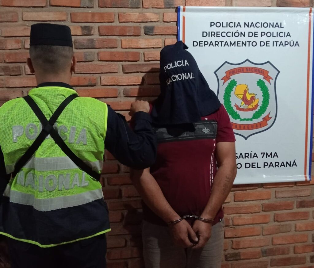 San Pedro del Paraná: Agredió a puñetazos a su pareja y terminó detenido