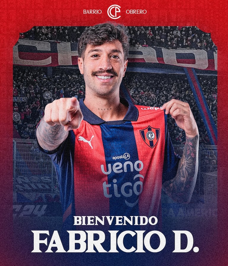 Cerro Porteño presenta al “versátil” Fabricio Domínguez Huertas