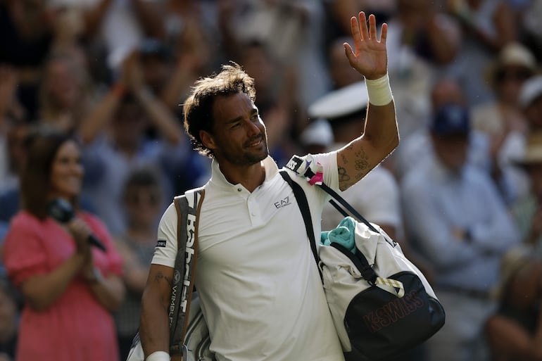 Fognini anuncia su retirada del tenis tras su derrota en Wimbledon contra Alcaraz