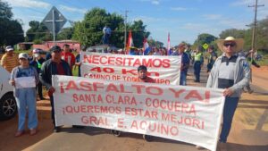 Sampedranos se movilizan por caminos dignos y dan tregua tras reunión con el gobernador