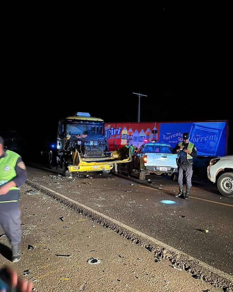 Triple choque en San Pedro dejó un herido y daños materiales