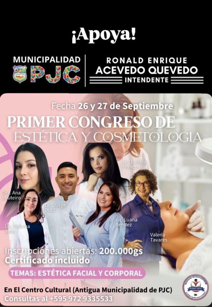 PJC: Congreso de Cosmetología y Estética en Instituto Técnico Superior Giménez