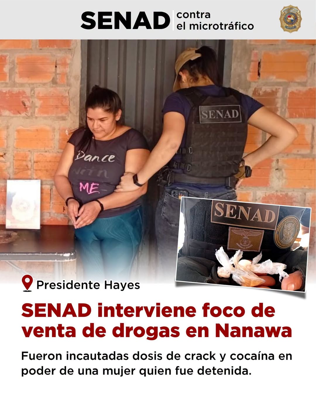 Operativo SENAD en Nanawa